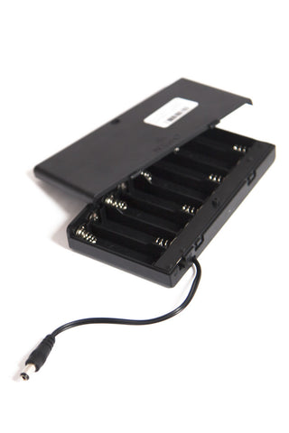 8 x AA battery holder with Plug and On/Off Switch